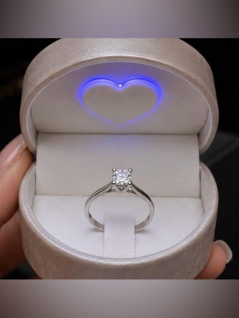 925 Sterling Silver Solitaire Ring